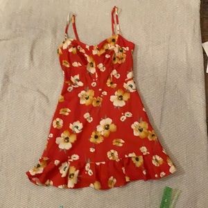 Red Floral Dress